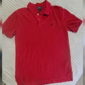 Polo by Ralph Lauren Red Classic Polo Shirt Size 14-16 Large